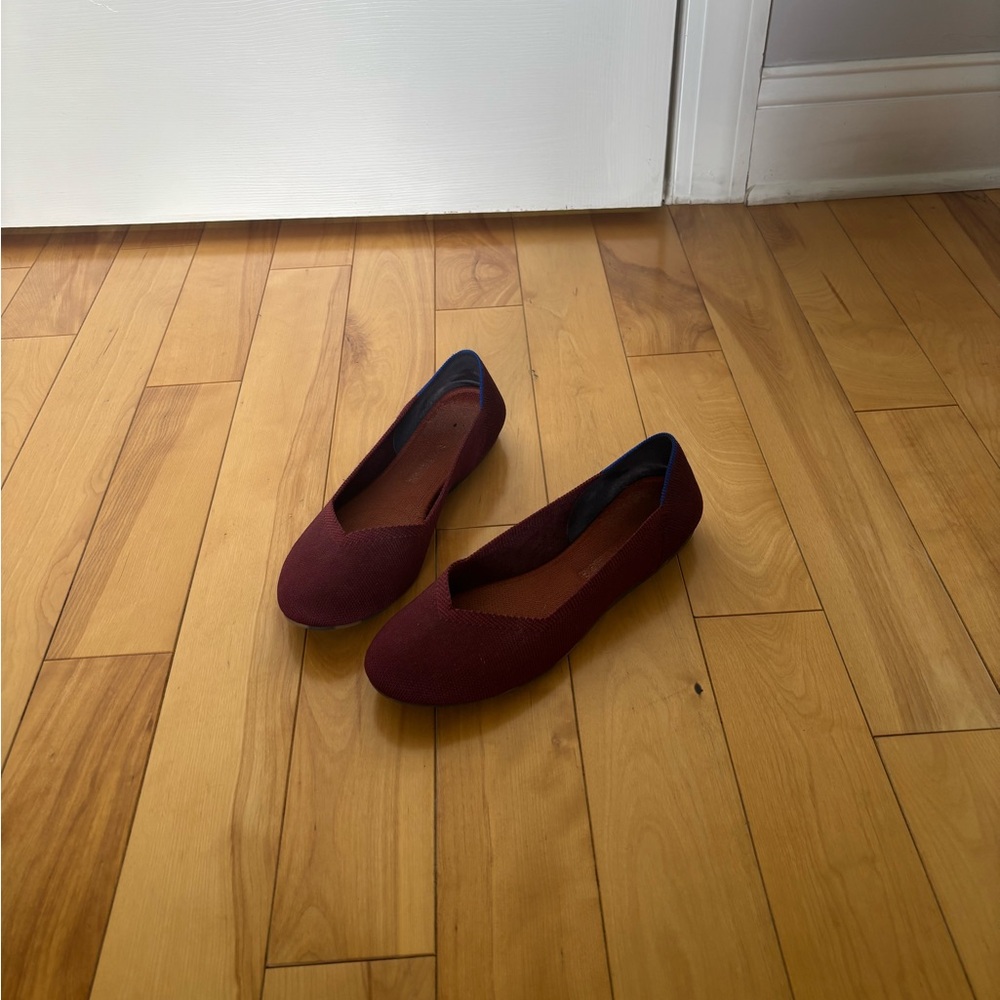 Women's Burgundy Rothy’s Flats